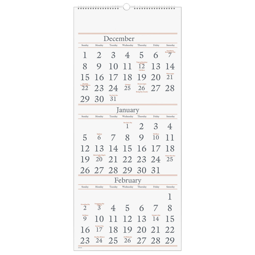 Ataglance Sw11528 12&quot; X 27&quot; Monthly December 2021  January 2022 with At A Glance Wall Calendar 2022