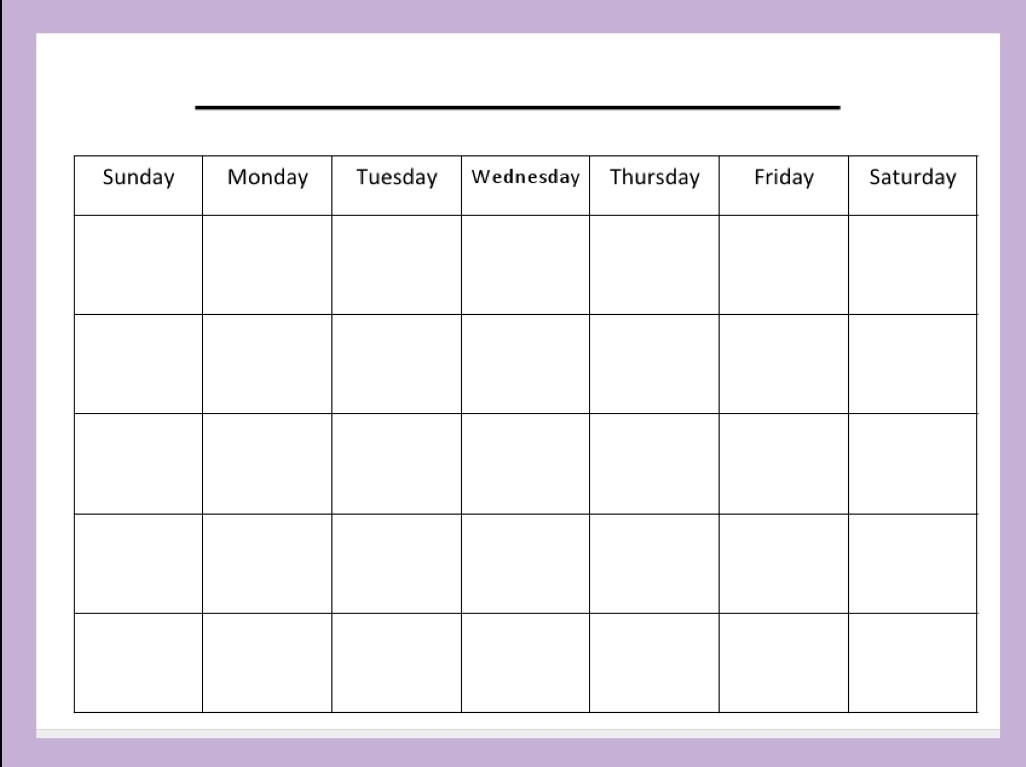 Blank Calendar Monday Through Friday | Calendar Printable Free throughout Friday Monday Saturday Calendar Clipart