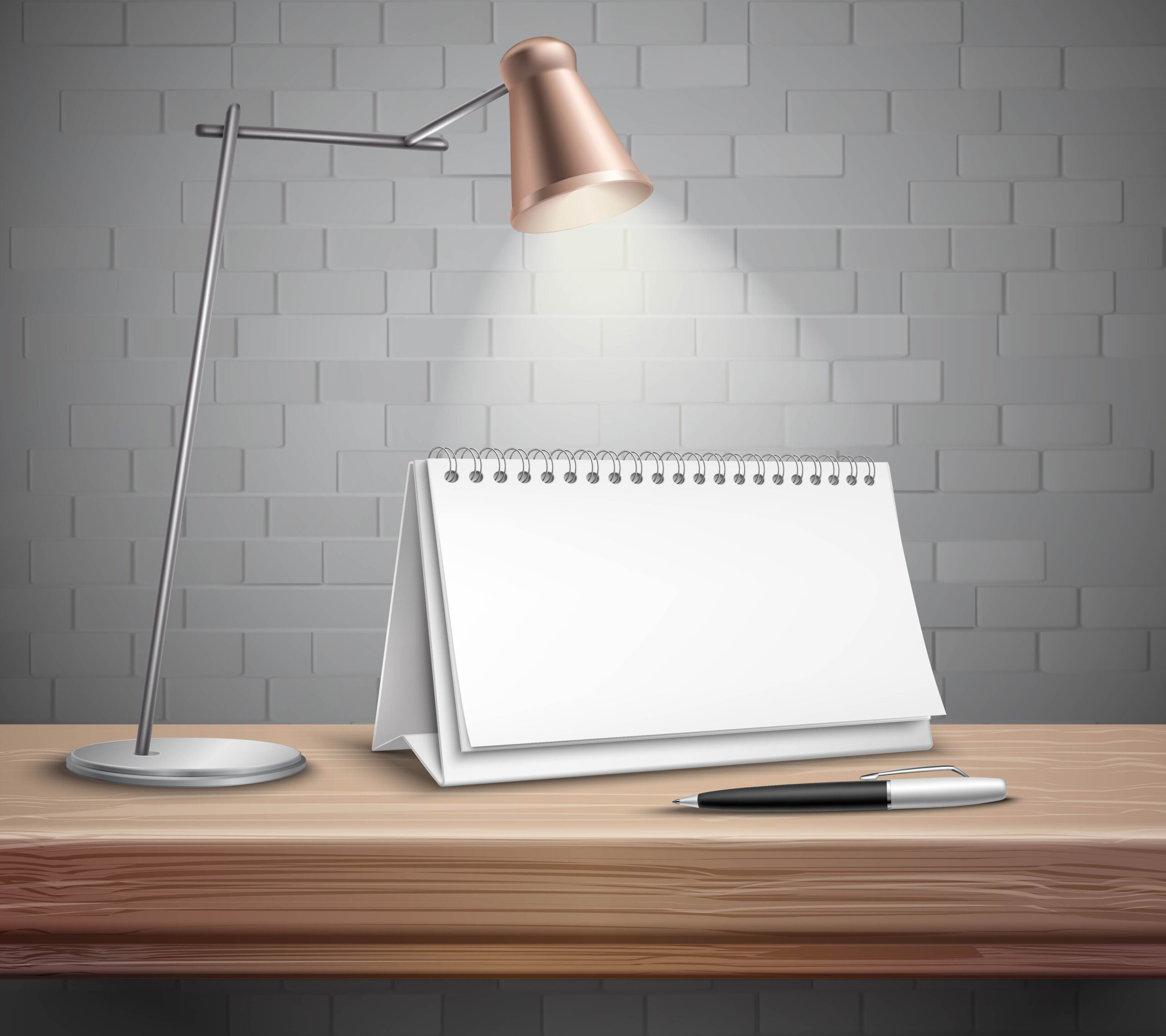 Blank Desk Calendar On Table Concept 483256 Download Free Vectors throughout To Desk Free Download