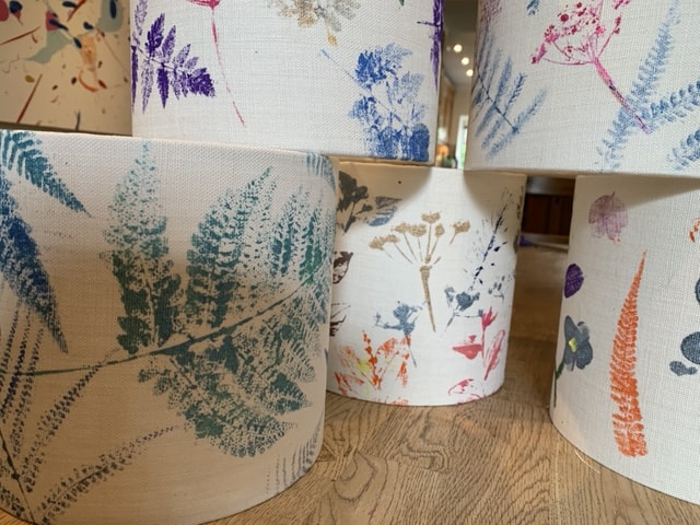 Botanical Printing  Lampshade in How To Make Botnicalprinting