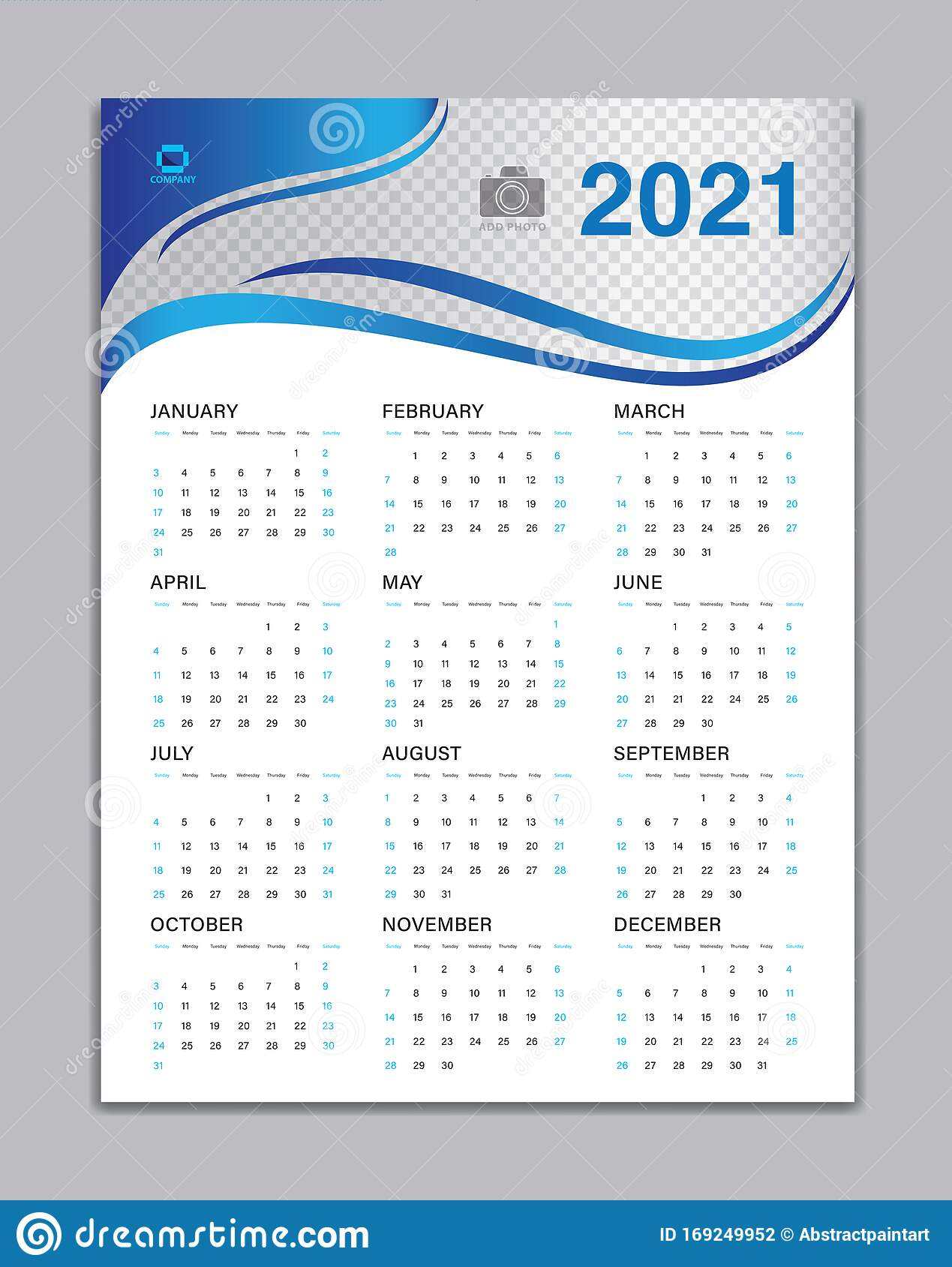 Calendar 2021 Template, Wall Calendar 2021 Vector, Desk Calendar Design pertaining to Sunday Start Pocket Ring Planner