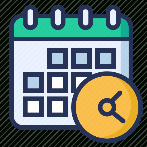 Calendar, Date, Planning, Time Icon throughout Time And Date Calender