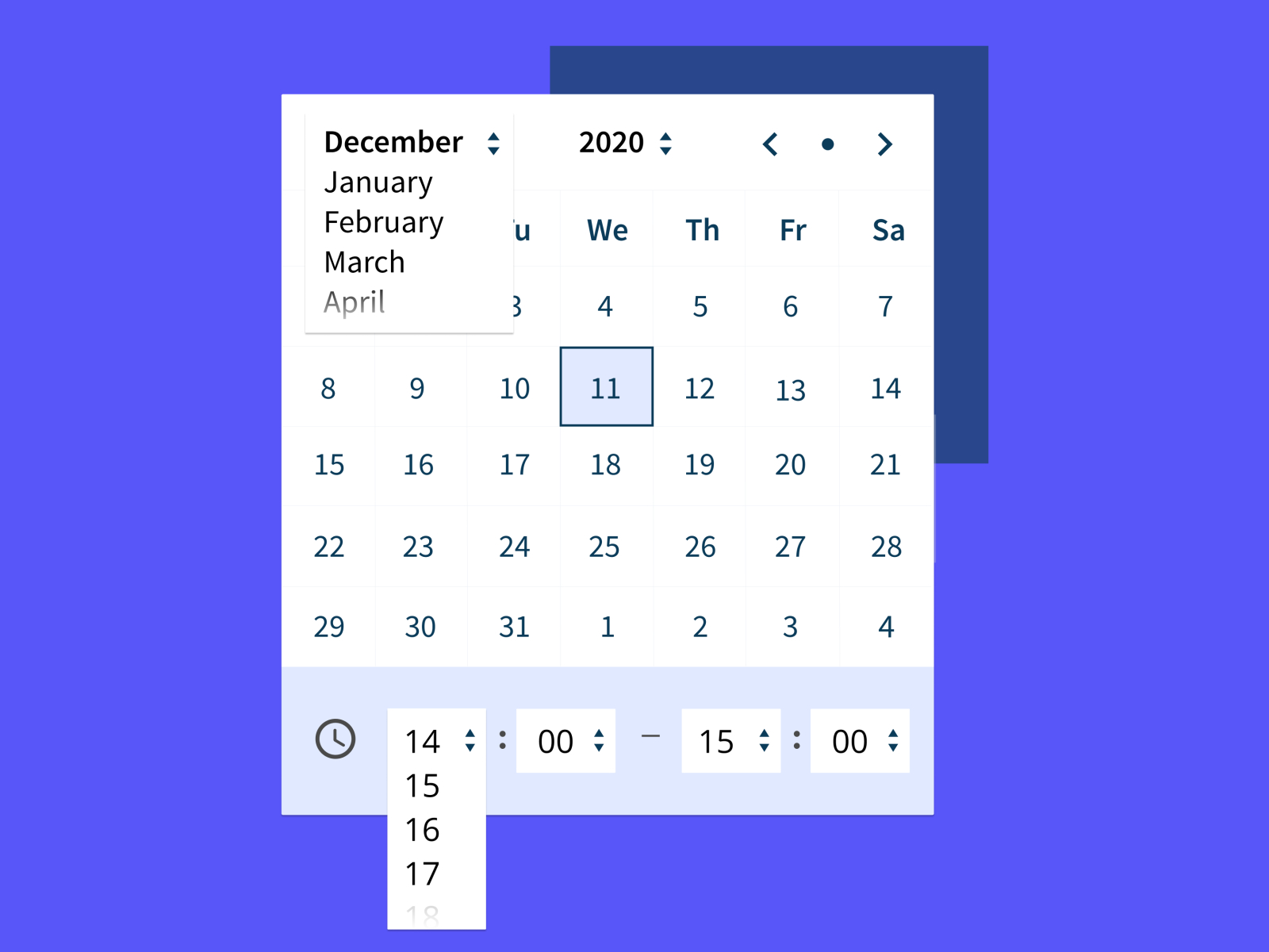 Calendar Date &amp; Time Ui By Christina Muxlow On Dribbble for Time And Date Calendar
