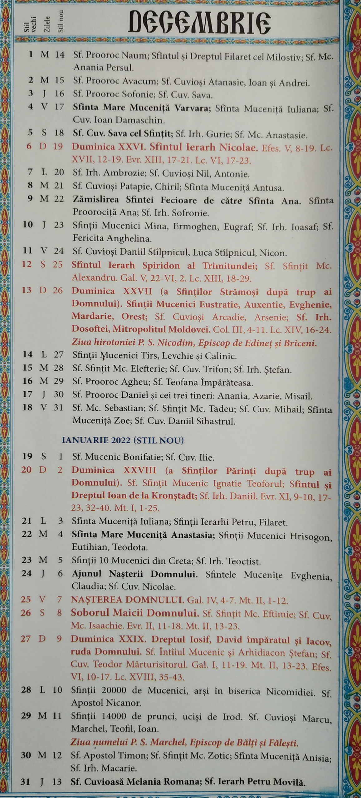 Calendar Ortodox 20212022 Moldova in Calendar Ortodox Stil Vechi 2022 Pdf