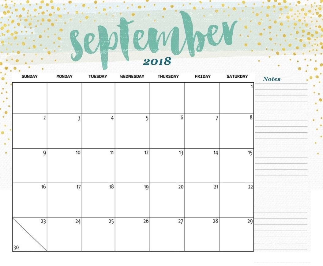 Calendar September 2018 Printable Rudycoby Net | Blank Monthly Calendar inside Blank Desk Calendar Printable