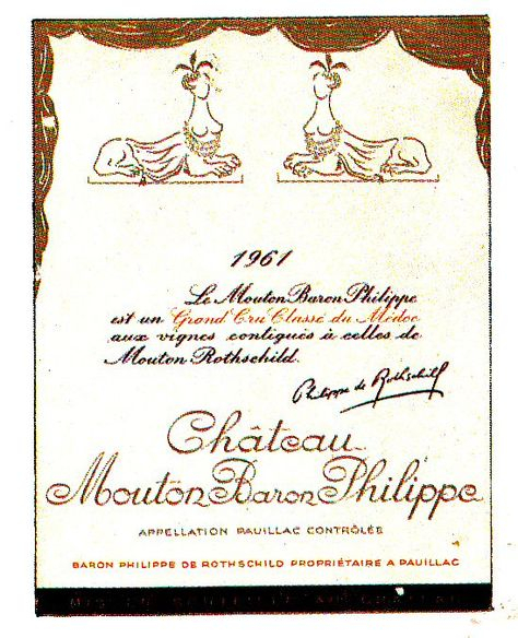 Chateau Mouton Baron Philippe Pauillac 1961 Wine Label (With Images within Is Brunei Using Gregorian Calendar