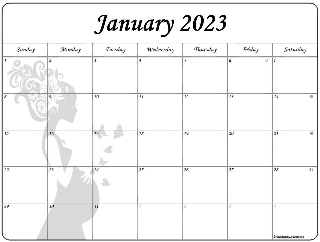 Collection Of January 2023 Photo Calendars With Image Filters. intended for March 2023 Motivational Quote Printable Clander