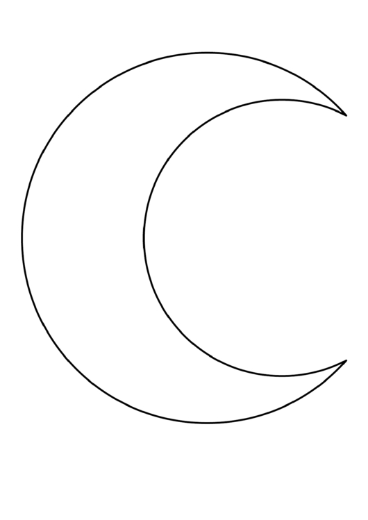 Crescent Moon Pattern Template Printable Pdf Download with Freee Printable Moon Date