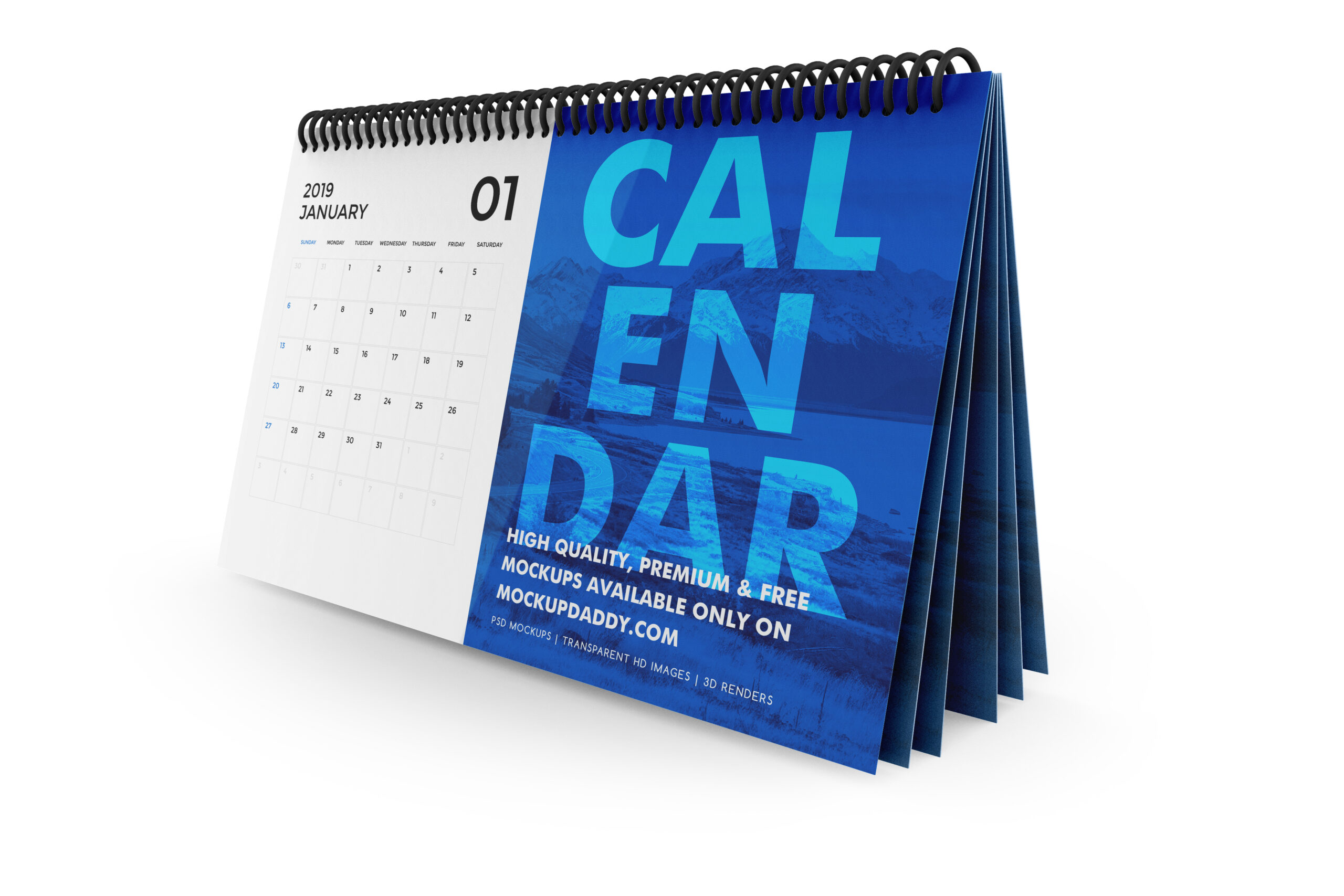 Desk Calendar Mockup Free Download Mockup Daddy pertaining to To Desk Free Download