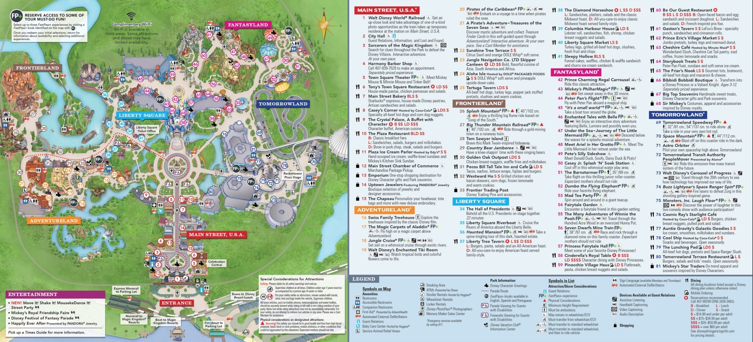 Disney World Attractions Printable List 2020  Template Calendar Design with regard to Walt Disney World Rides 2022