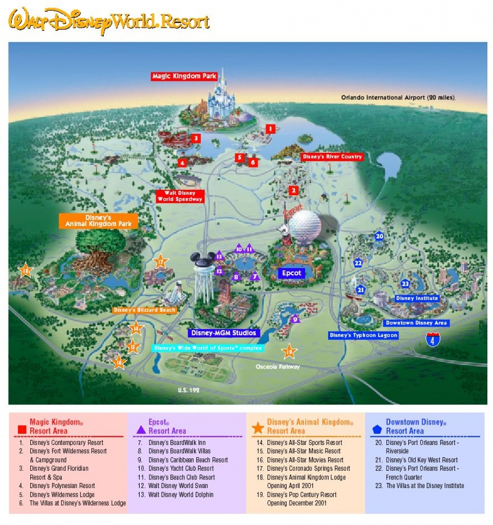 Disney World Theme Park Maps | Meet The Magic  Disney World Florida with Walt Disney World Rides 2022
