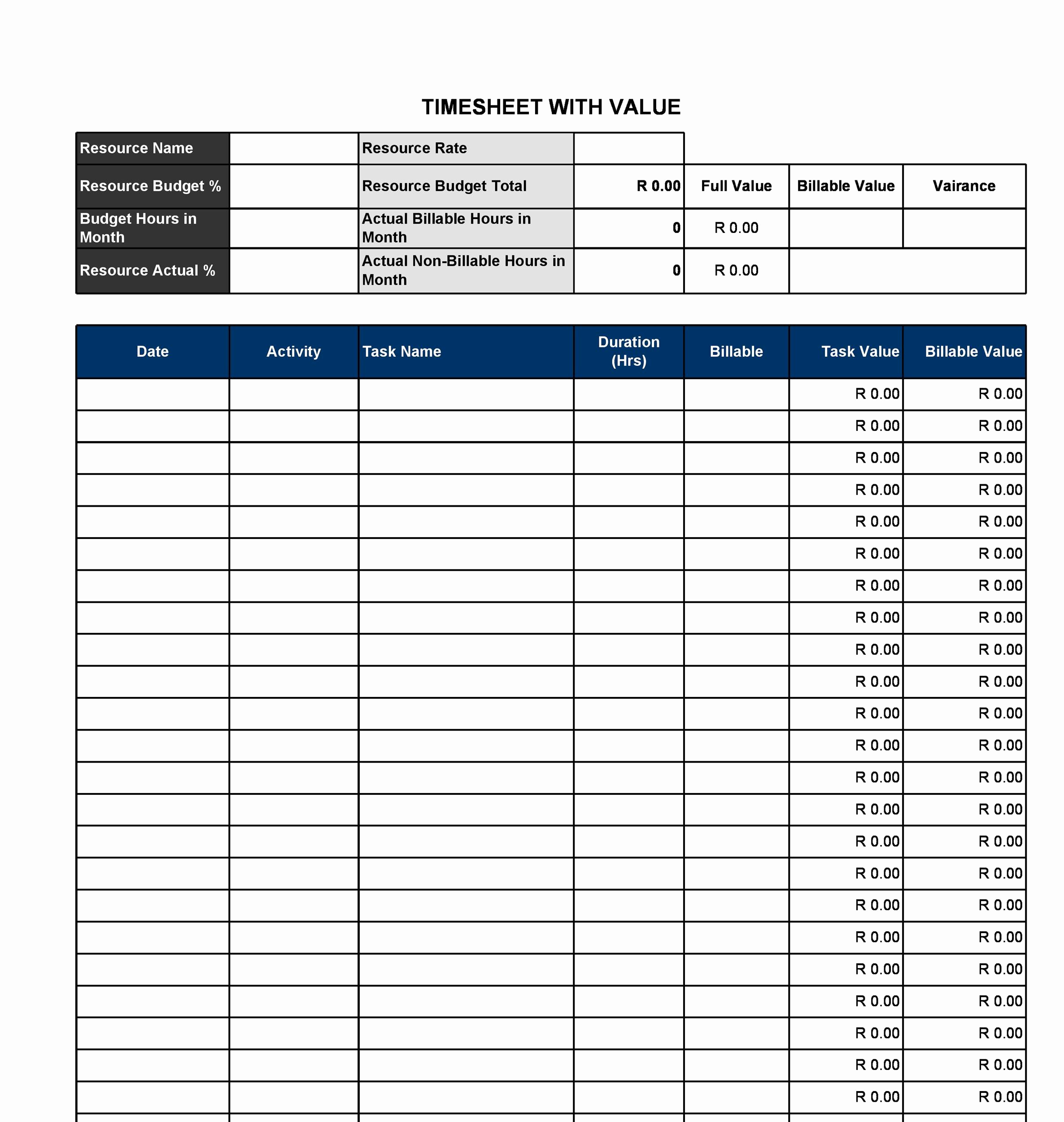 Excel Timesheet Template With Tasks Tangseshihtzu.se intended for 40 Free Employee Schedule Templates Excel Word ᐅ