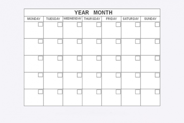 Free 20+ Blank Calendar Templates In Vector Eps within Blank Desk Calendar Printable