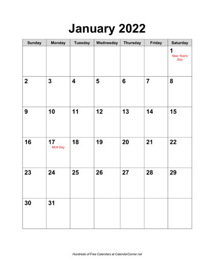 Free 2022 Calendar With Holidays pertaining to Calendars To Print Without Downloading