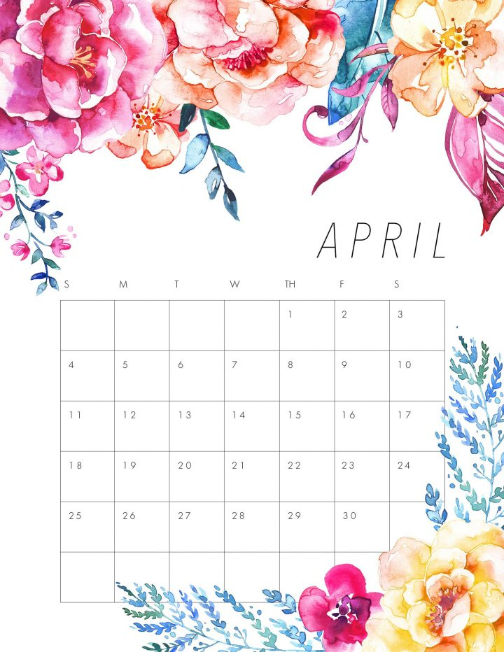 Free Printable 2021 Floral Calendar  The Cottage Market pertaining to Free Landscape Architecture Calendar