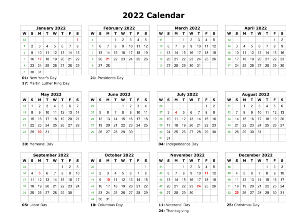 Free Printable Calendar 2022 Templates  Yearly Calendars with regard to 2022 Fiscal Calendar Printable