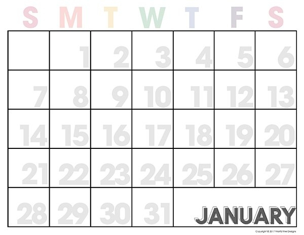 Free Printable Large Square Monthly Calendar Image | Calendar Template 2021 intended for Large Square Blank Calendar