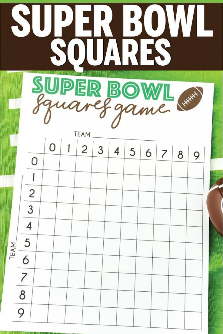 Free Printable Super Bowl Squares Template | Superbowl Squares regarding Navy Calendar Squares Template