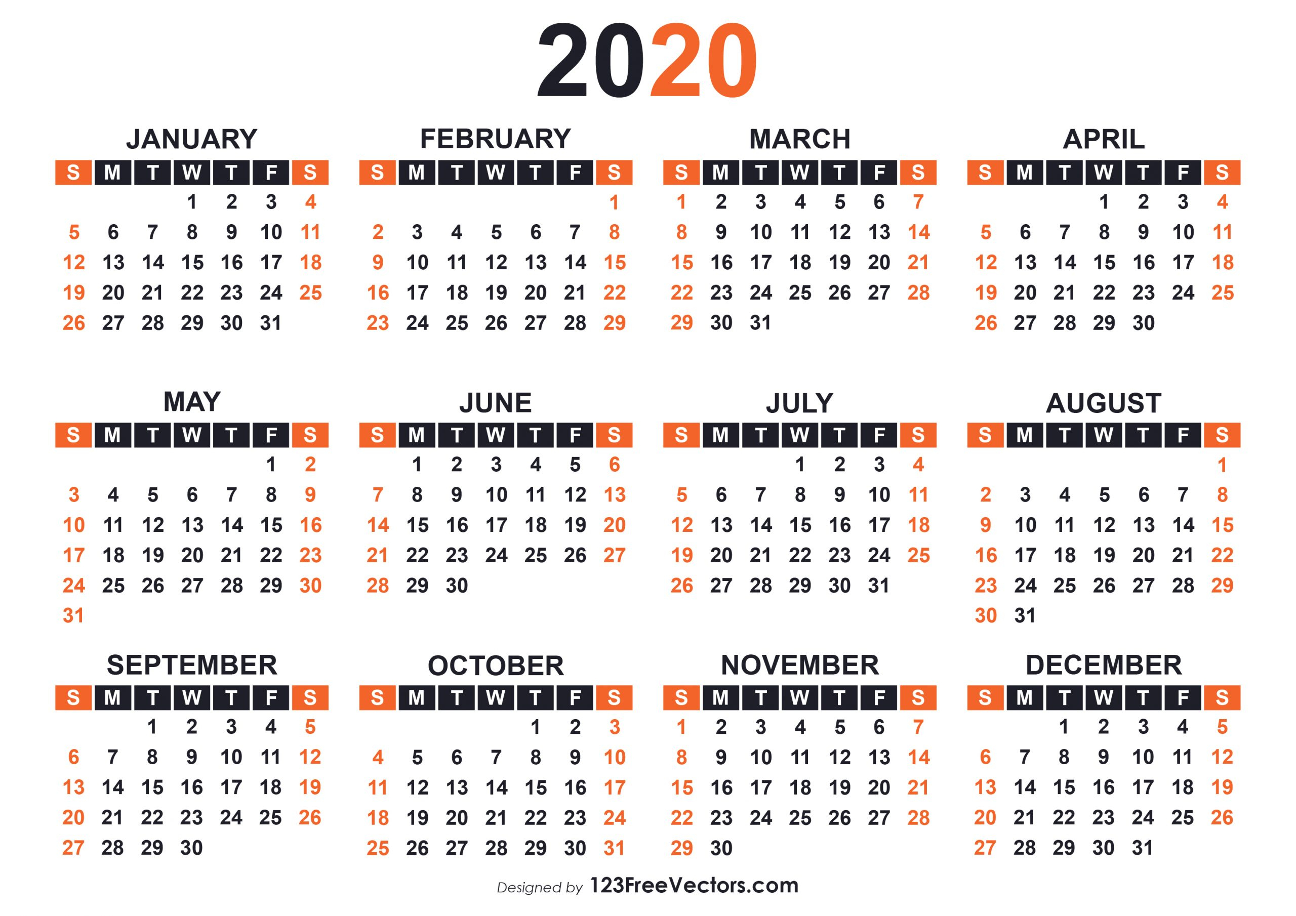Get Print Free Calendars Without Downloading 2020 | Calendar Printables within Calendars To Print Without Downloading