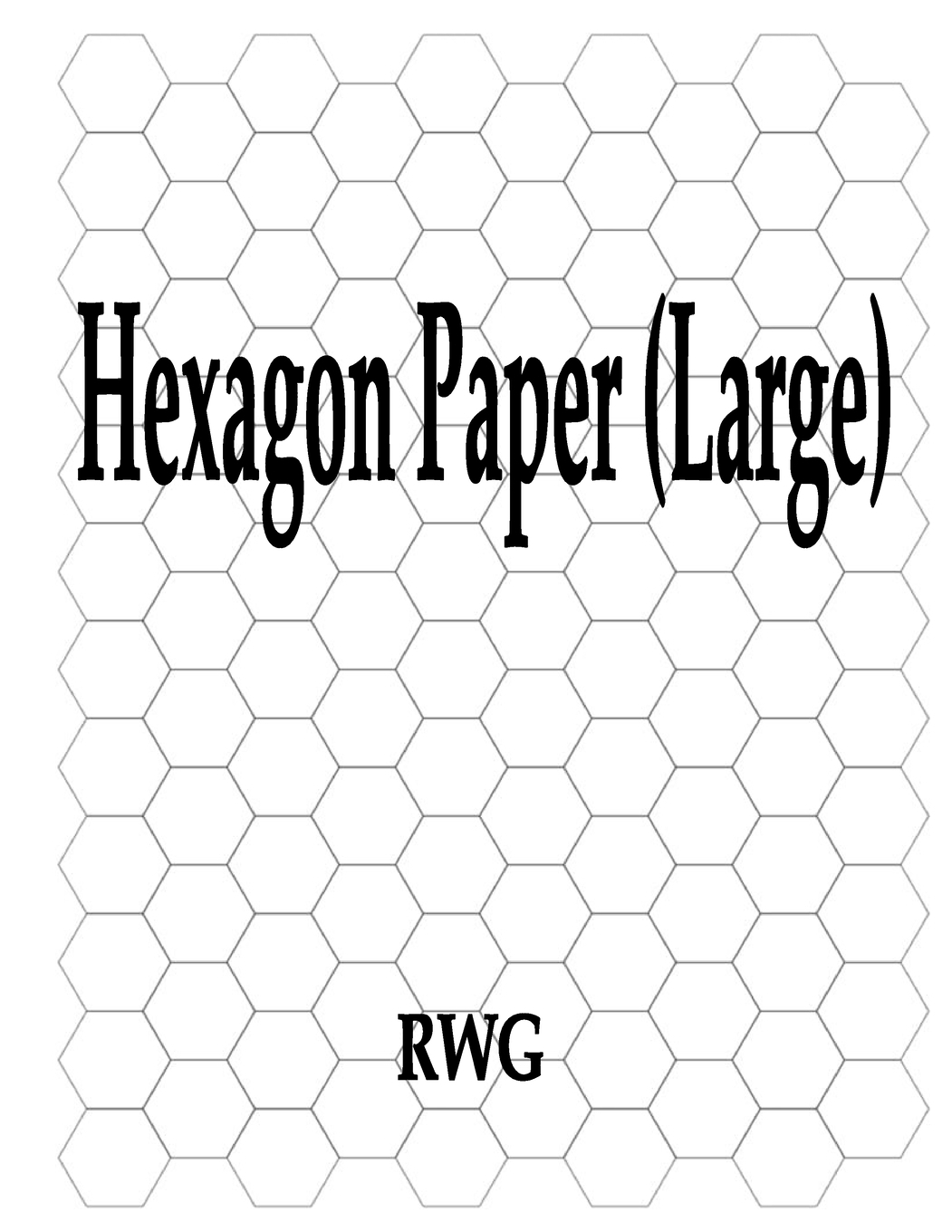 Hexagon Paper (Large) : 50 Pages 8.5 X 11 (Paperback) Walmart with regard to 8.5” X 11” Page
