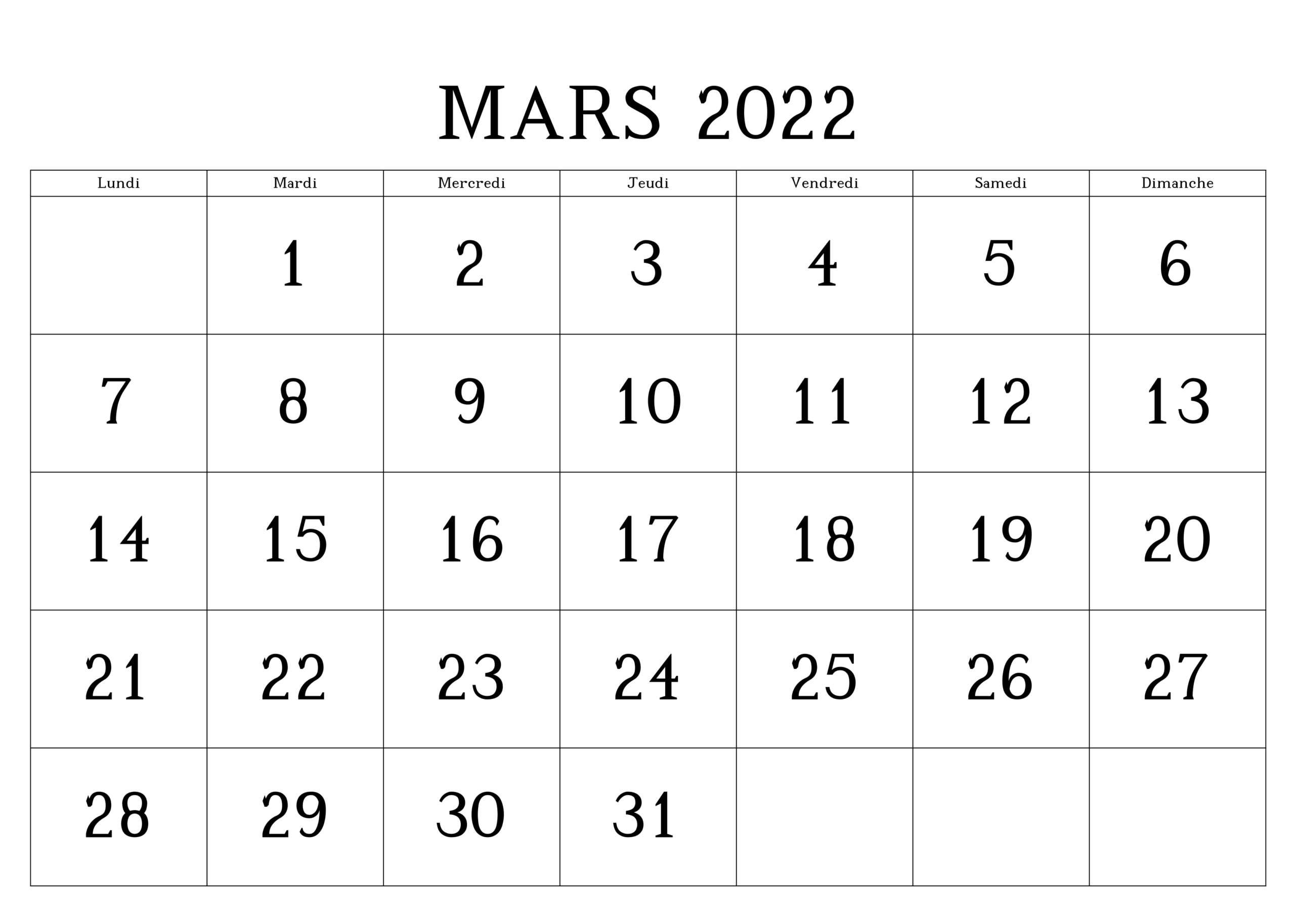 Imprimables Calendrier Mars 2022 Modèles In Pdf &amp; Word | The Imprimer with regard to Calendrier Google Sheets 2022