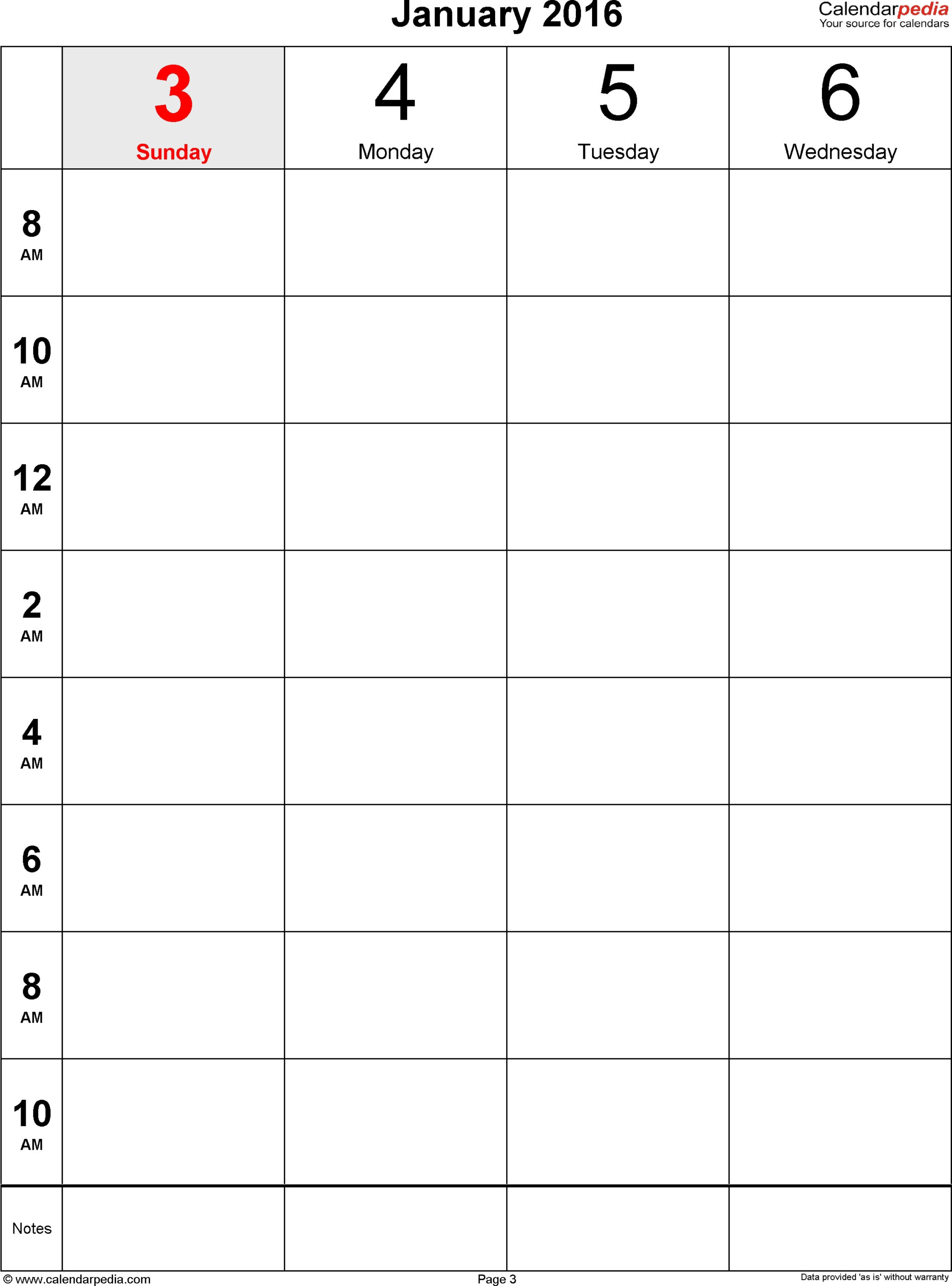 Large Block Blank Calendar :Free Calendar Template within Free Large Block Printable Calendars