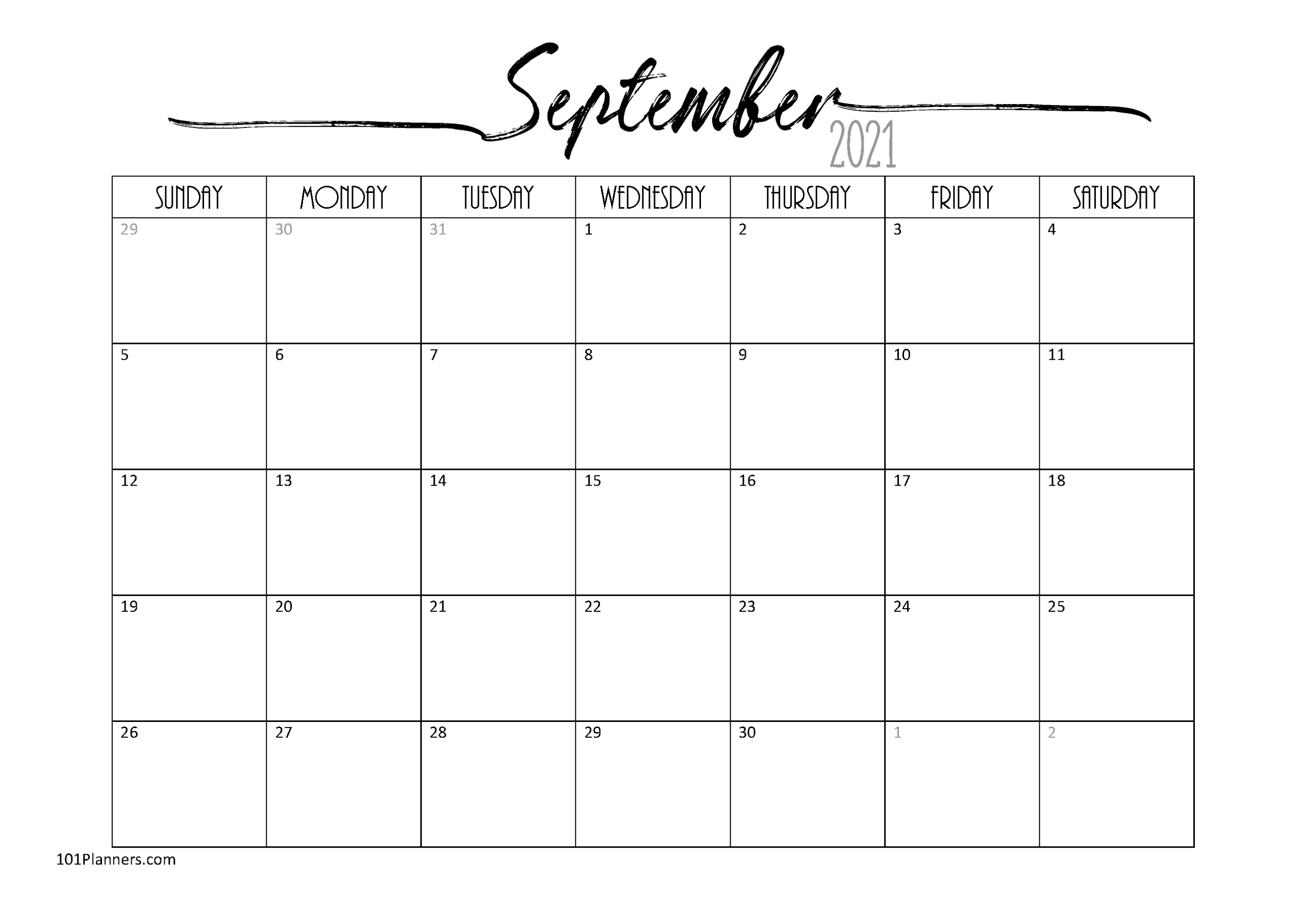 Large Block Printable Calendar 2021 | Calendar Printables Free Blank intended for Free Large Block Printable Calendars