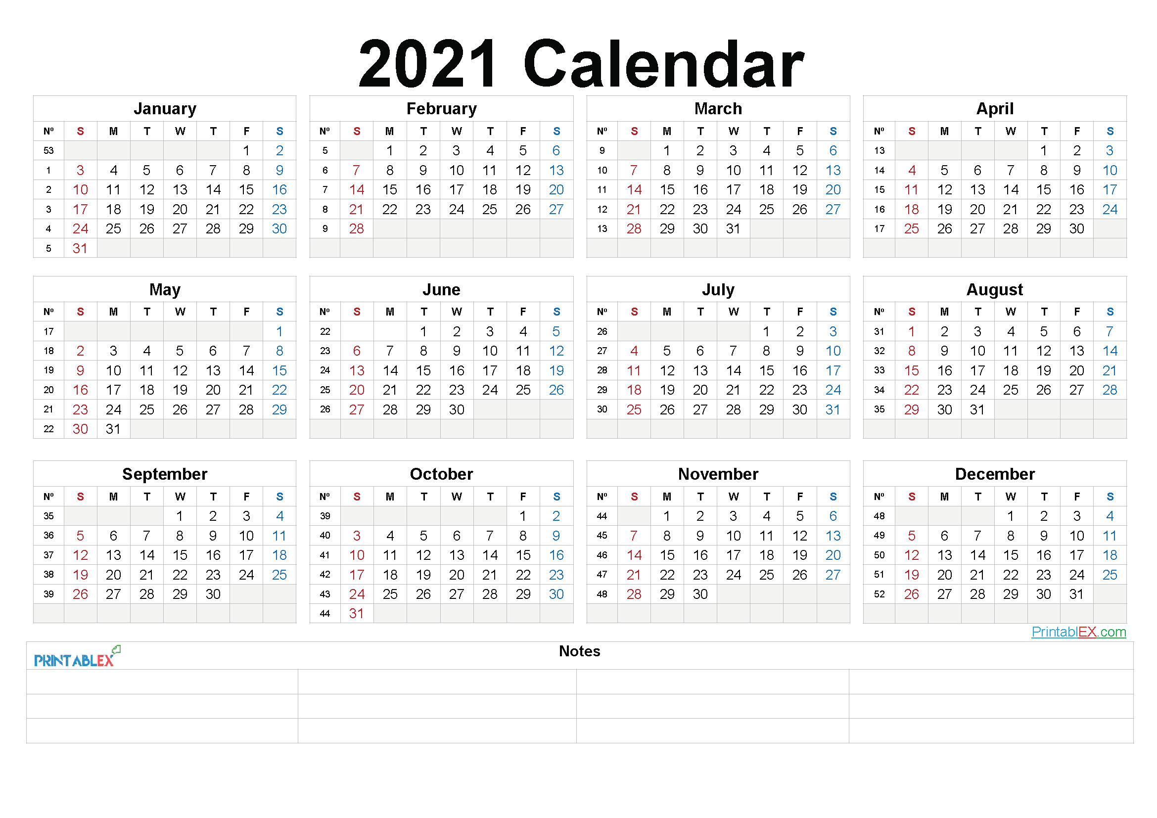 Large Number 2021 Free Calendar | Calendar Printables Free Blank with regard to Free Large Number Printables Calendar