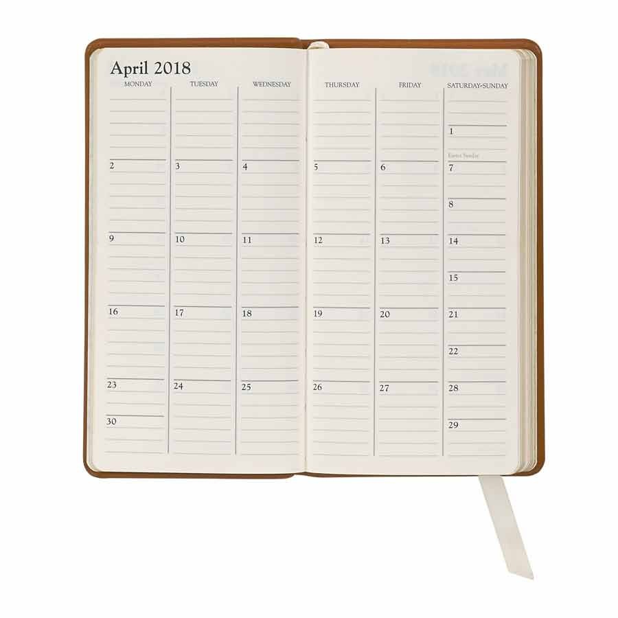 Leather Pocket Planner 2019 From Blue Sky Papers with regard to Pocket Calendar S Paper