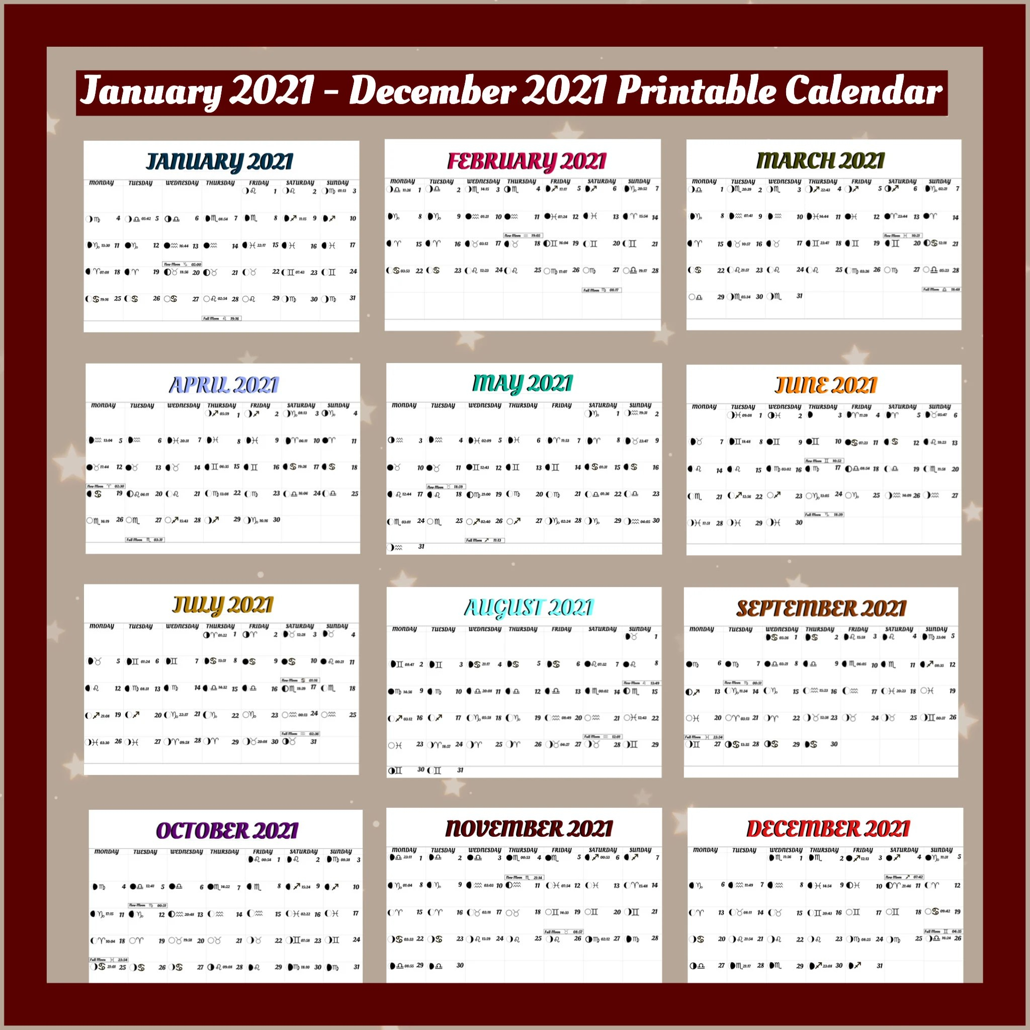 Lunar Calendar 2022 Free Printable  Latest News Update for Free Lunar Calendar 2022 Printable