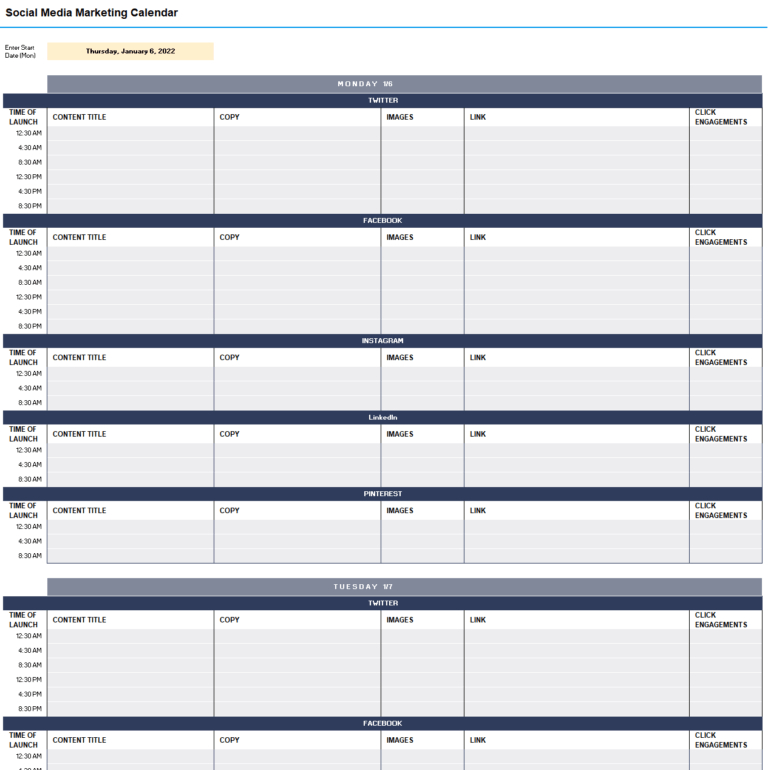 Marketing Calendars | Tipsographic with regard to Calendario 2022 Google Sheets