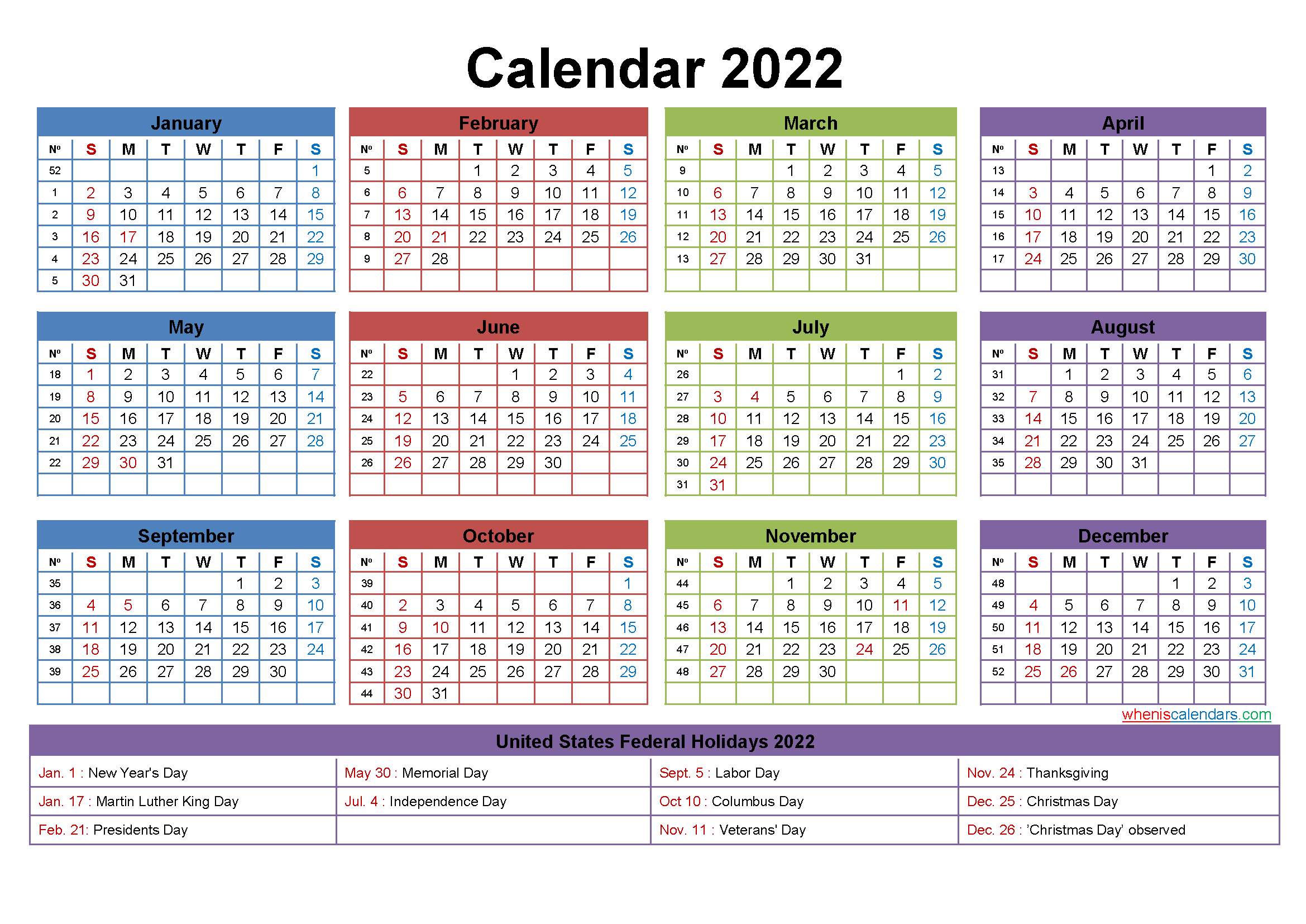 Maxine Desk Calendar 2022 With Holidays Printable for 2022 Calendar With Weeks