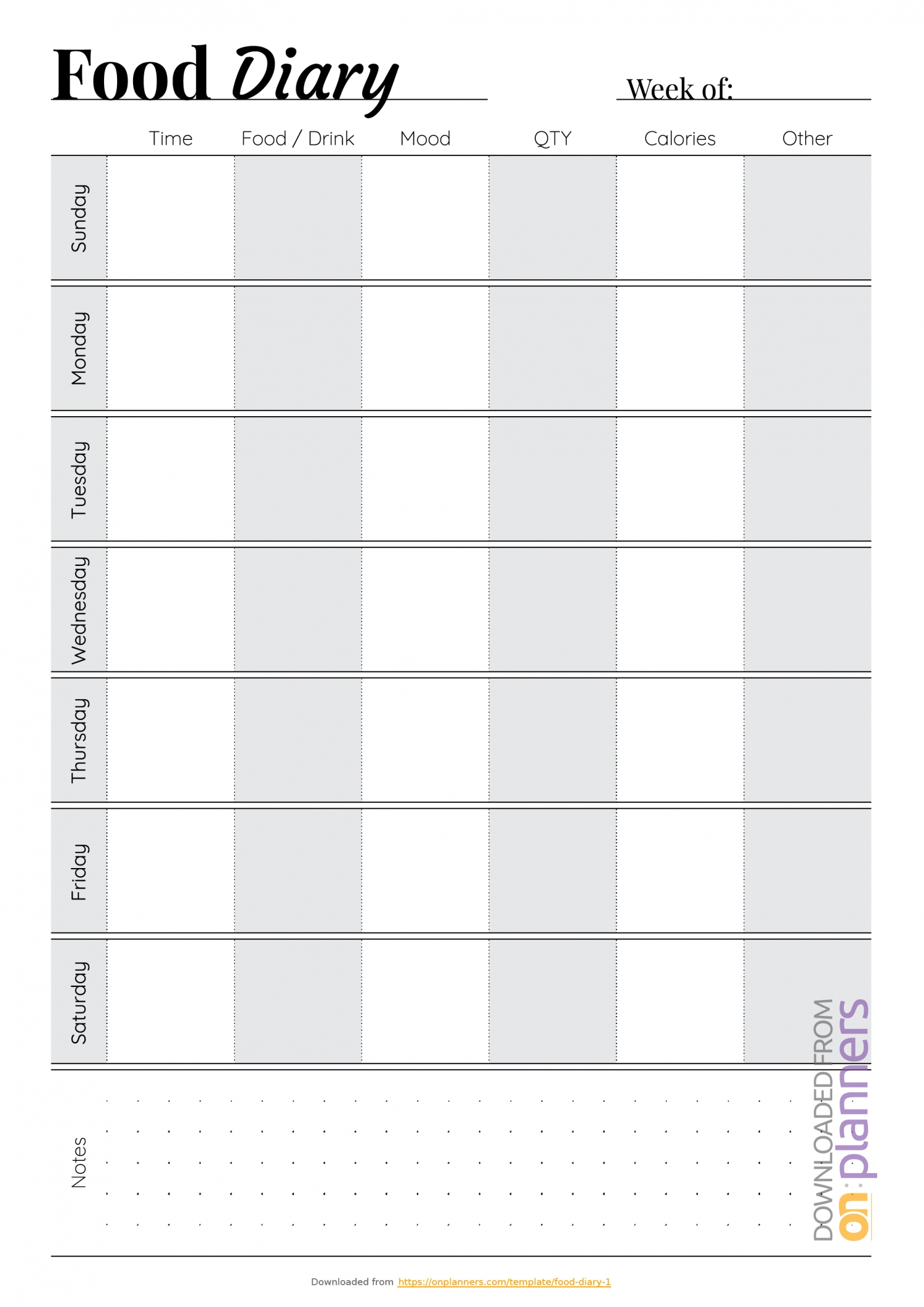 Monday Friday Diary Template | Calendar Template Printable inside Monday To Friday Template
