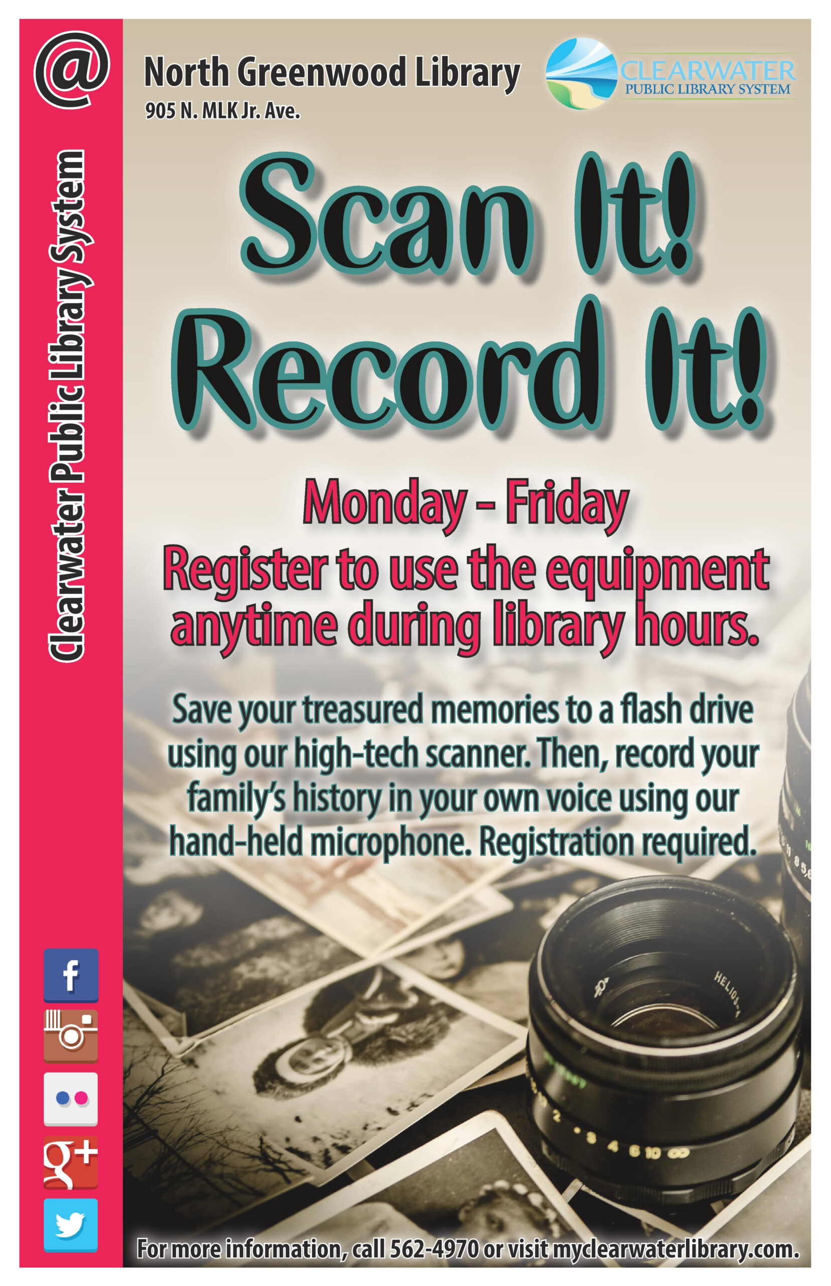 Monday Friday Register To Use The Equipment Anytime During Library throughout Hours Are From Monday To Friday