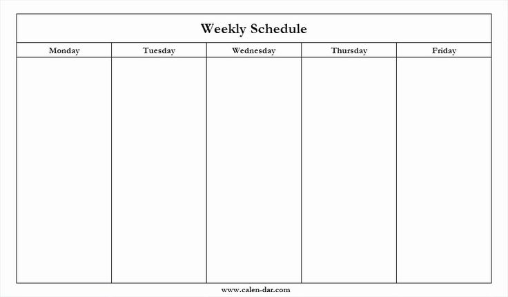 Monday Through Friday Hourly Calendar Awesome Mon Friday Calendar with regard to Monday Thru Friday Calendar Template