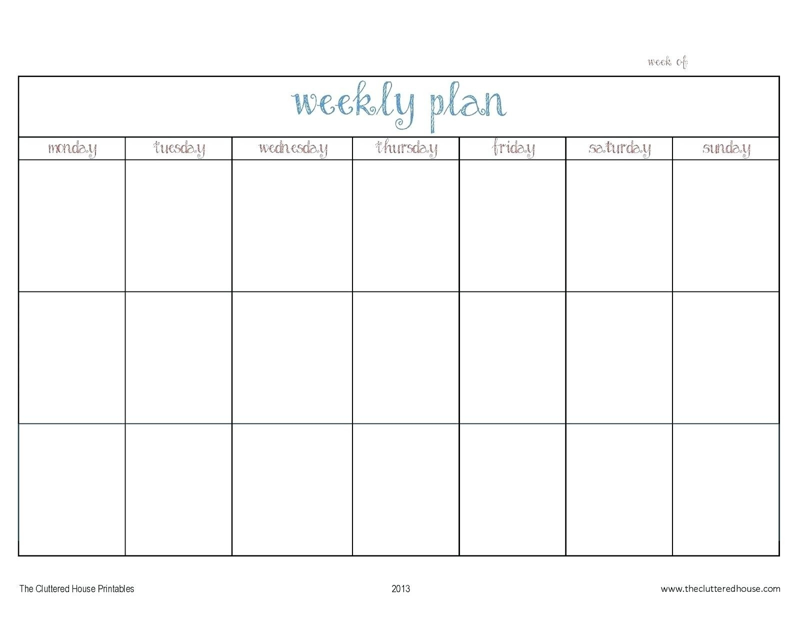 Monday Through Friday Template | Calendar Template Printable within Mon - Friday Am Pm Calendar