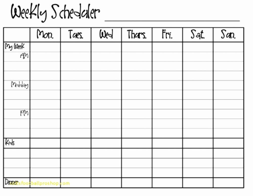 Monday Through Sunday Schedule Template Inspirational Printable within Monday To Sunday Printable Calendar