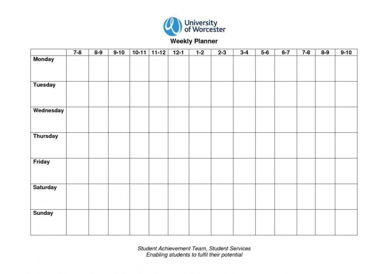 Monday Thru Sunday Calendars :Free Calendar Template inside Monday To Friday Schedule Chart