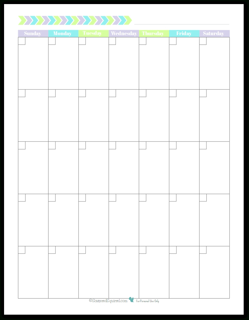 Monday To Friday Planner Template Printable :Free Calendar Template in Blank Calendar Printable Monday To Friday