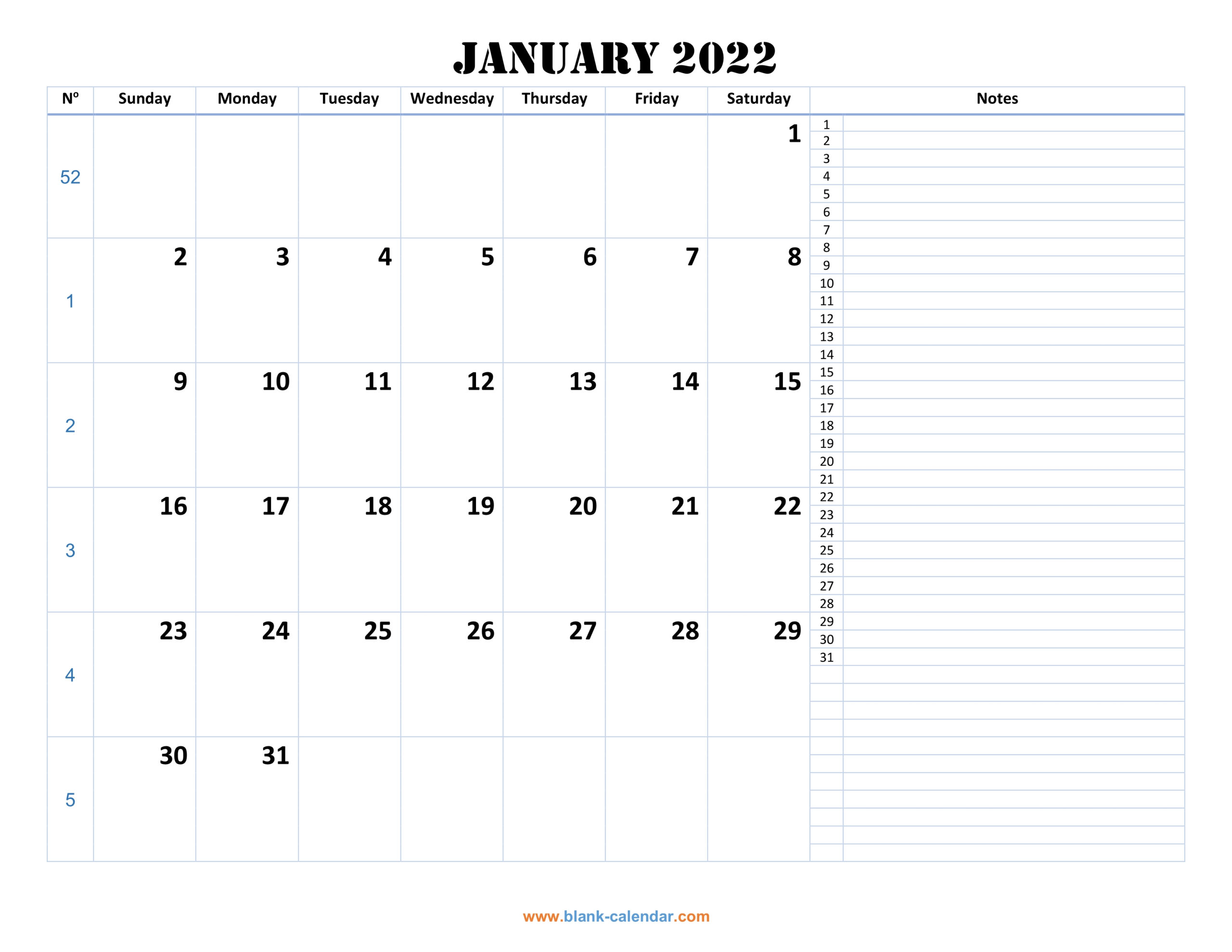 Monthly Calendar 2022 | Free Download, Editable And Printable within Free 2022 Monthly Calendars That Are Printable