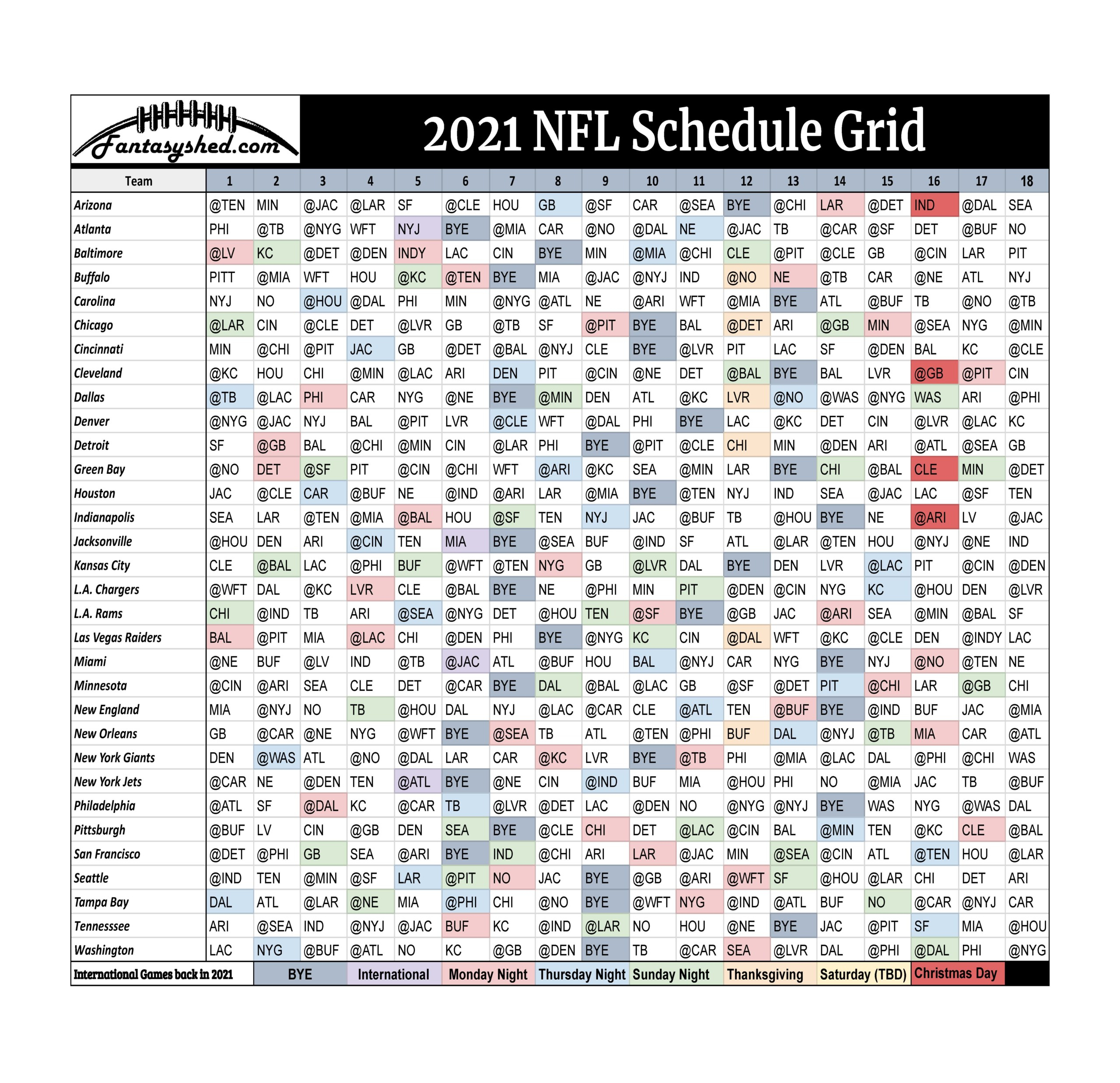 Nfl Schedule Grid 2022  State Schedule 2022 throughout Printable Nfl 2022 Schedule