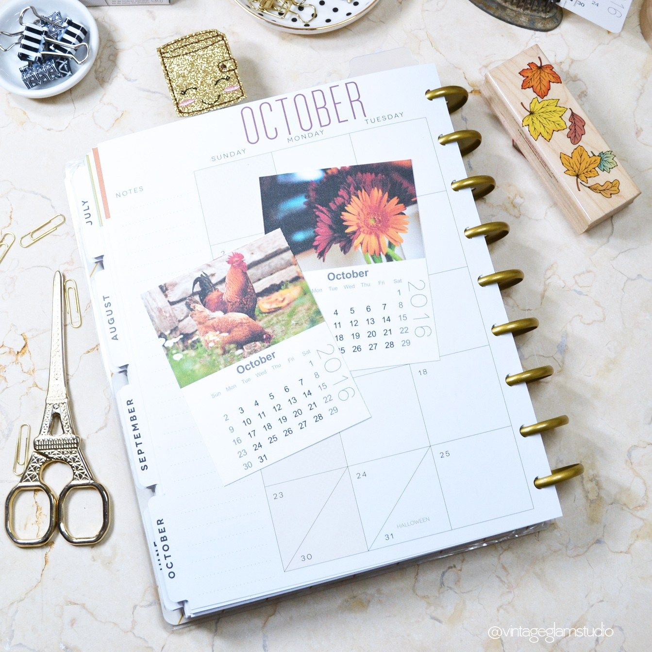 October Mini Calendars | Mini Calendars, Happy Planner, Pocket Scrapbooking with Pocket Calendar S Paper