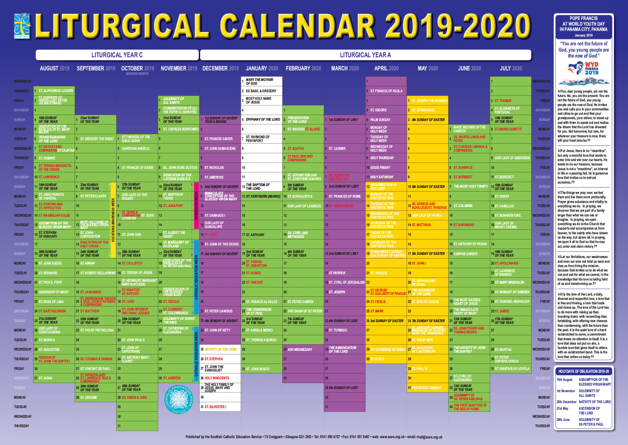 Pick 2020 Catholic Liturgical Calendar | Calendar Printables Free Blank pertaining to Liturgical Calendar Worksheet Pdf