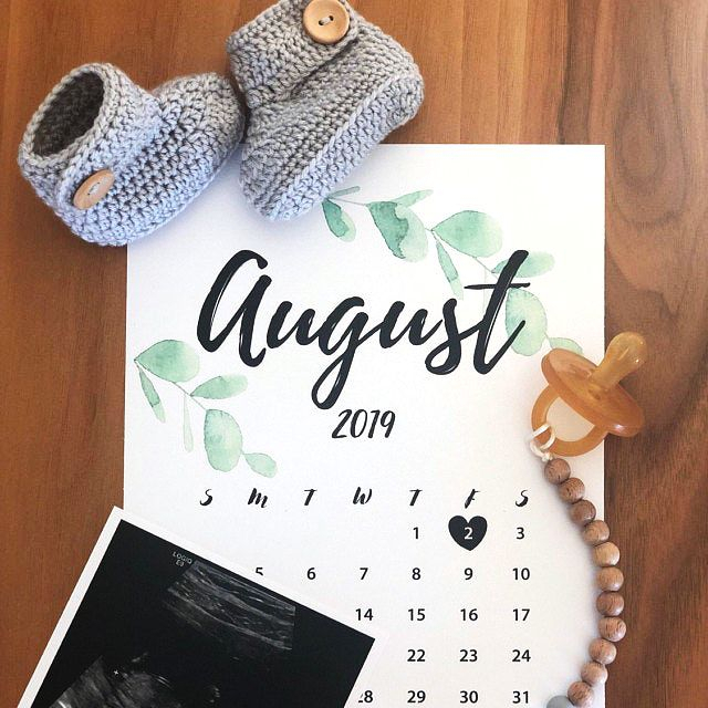 Pin On Baby Girdler #2 throughout Pregnancy Calendar Printable Free
