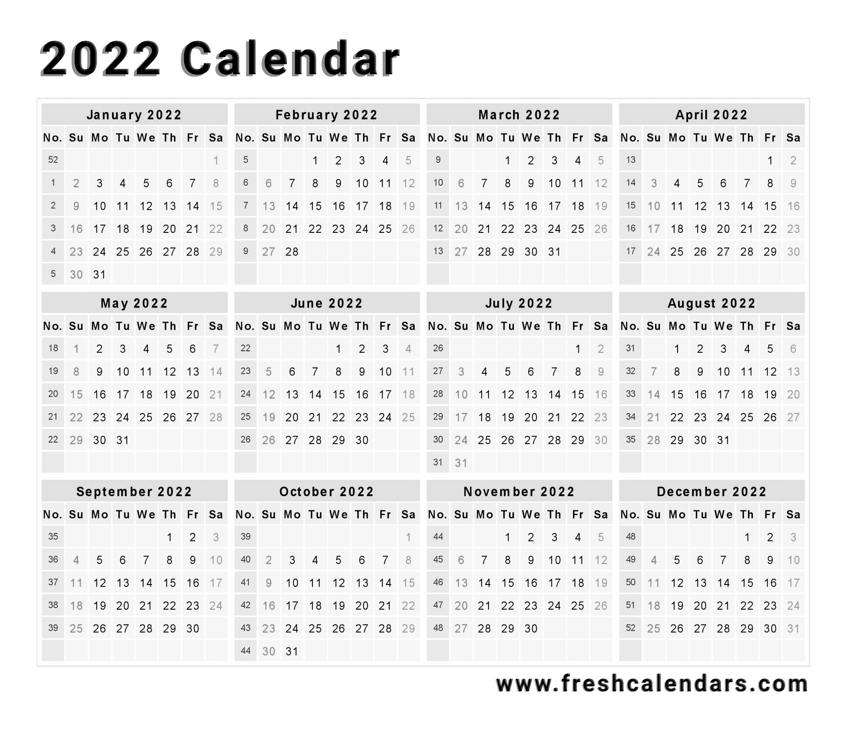 Planners 2022 Printable Calendar One Page  2022 Calendar Printable throughout Printable 2022 Calendar One Page