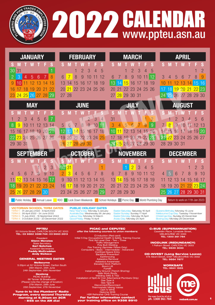 Ppteu Rdo Calendar For The Current Year pertaining to Calendar 2022 Victoria Australia