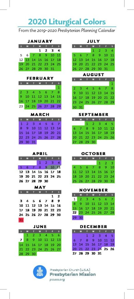 Presbyterian Liturgical Calendar 2021 | Printable March with Anglican Liturgical Calendar Pdf