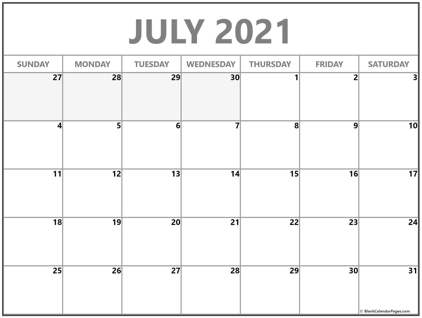 Print Free 2021 Monthly Calendar Without Downloading | Calendar regarding Calendars To Print Without Downloading