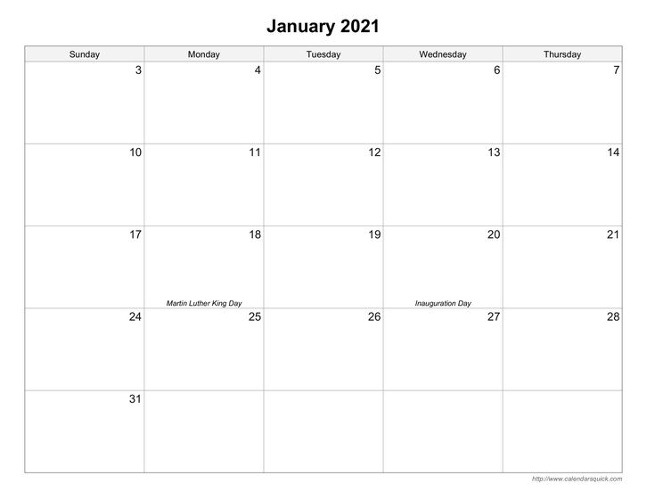 Printable 2020 Calendars Pdf Calendar 12 Com Within Printable Calendar pertaining to Large Square Blank Calendar