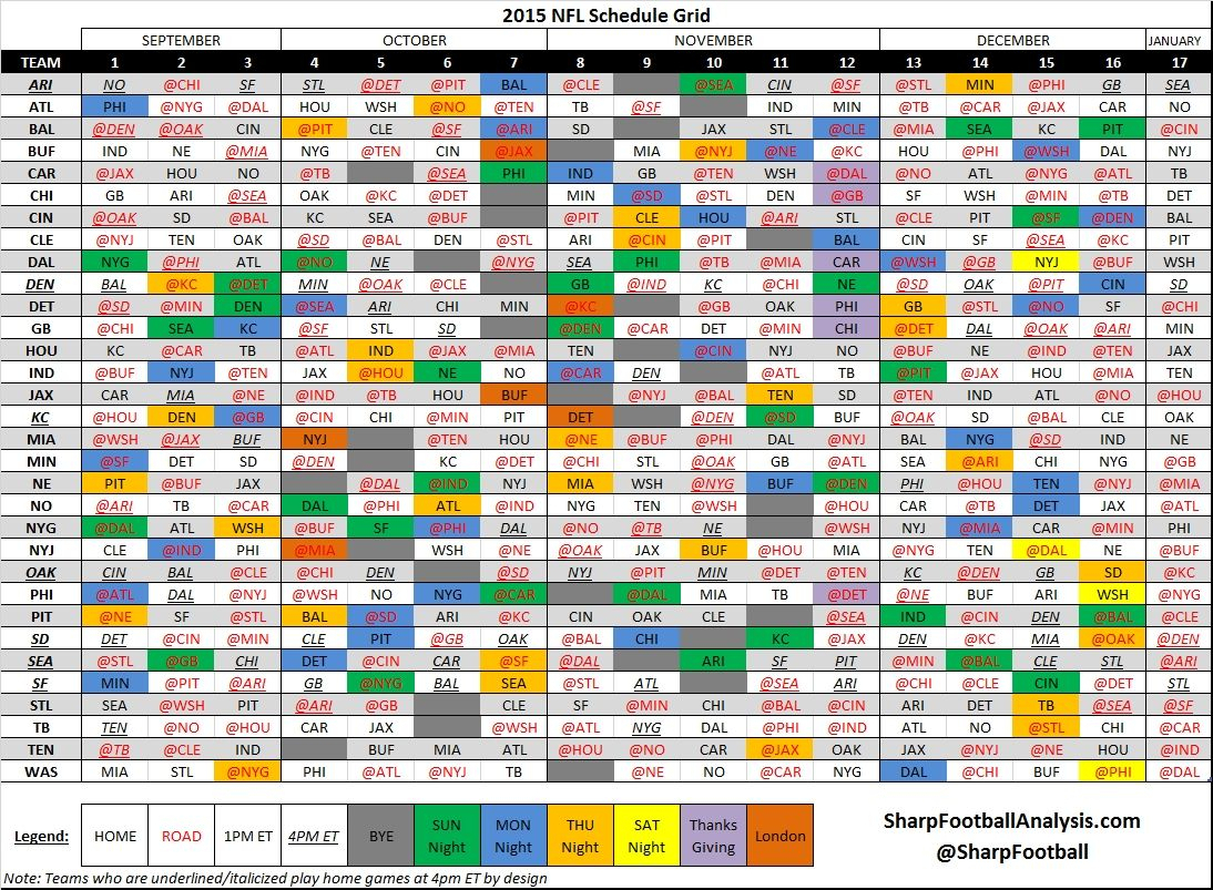 Printable 2021 2021 Nfl Schedule | Calendar Template Printable Monthly Yearly for Free Printable Weekly Football Schedules